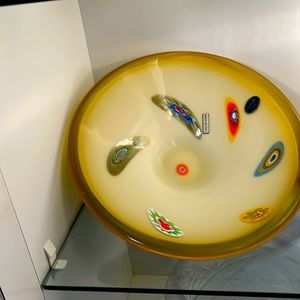 Murano design glass plate.absolutely new.